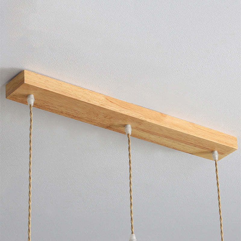 Ozawa Pendant Light: Wood mounting base
