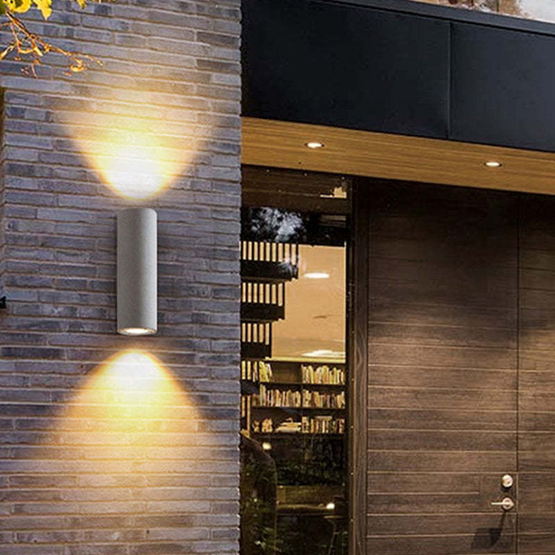 Orr LED Outdoor Wall Lamp - Cylindrical Cement Lighting