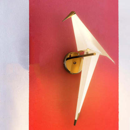 Art Deco bird wall lamp, bedroom sconce by Las Sola