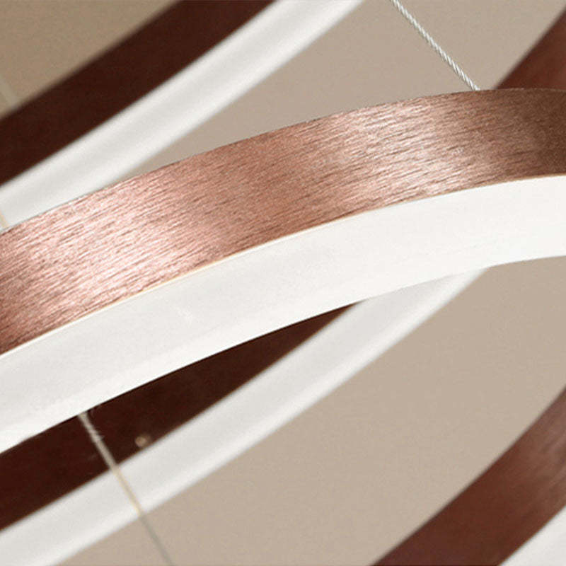 Arisha pendant light: close up on the circular metal design Arisha Modern Pendant Light Tir-Circle Metal