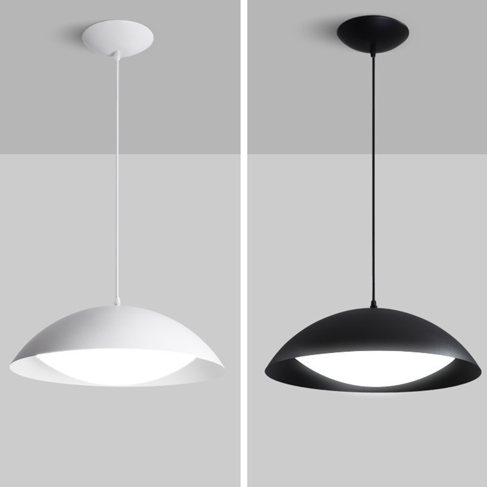 Hailie Pendant Light, White and Black options, modern lighting design