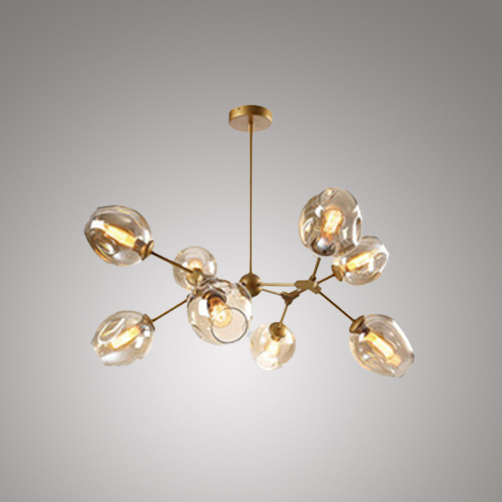 Valentina Bubble Chandelier, gold finish, modern design