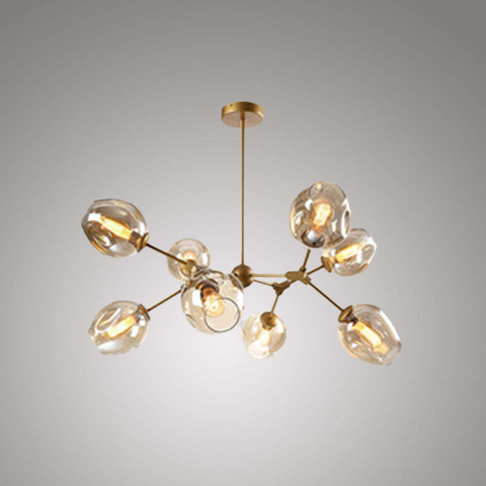 Valentina Bubble Chandelier, gold finish, modern design
