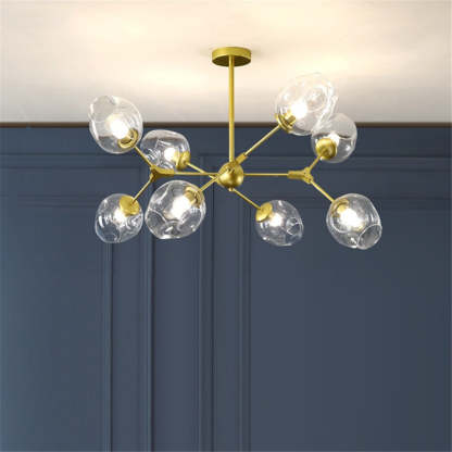 Valentina Modern Bubble Chandelier, gold finish, modern lighting