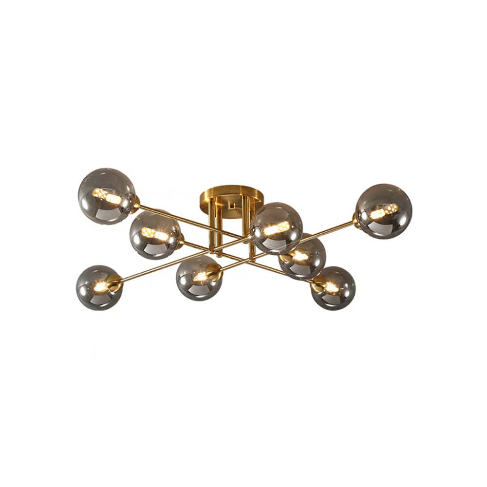 Valentina Chandelier, modern glass globe ceiling light