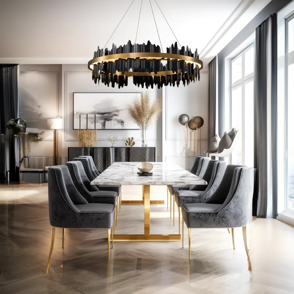 Marilyn Chandelier in dining room setting