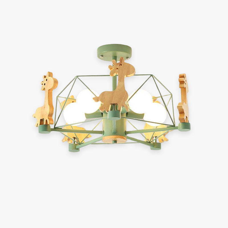 Minori Giraffes LED Flush Mount Ceiling Light