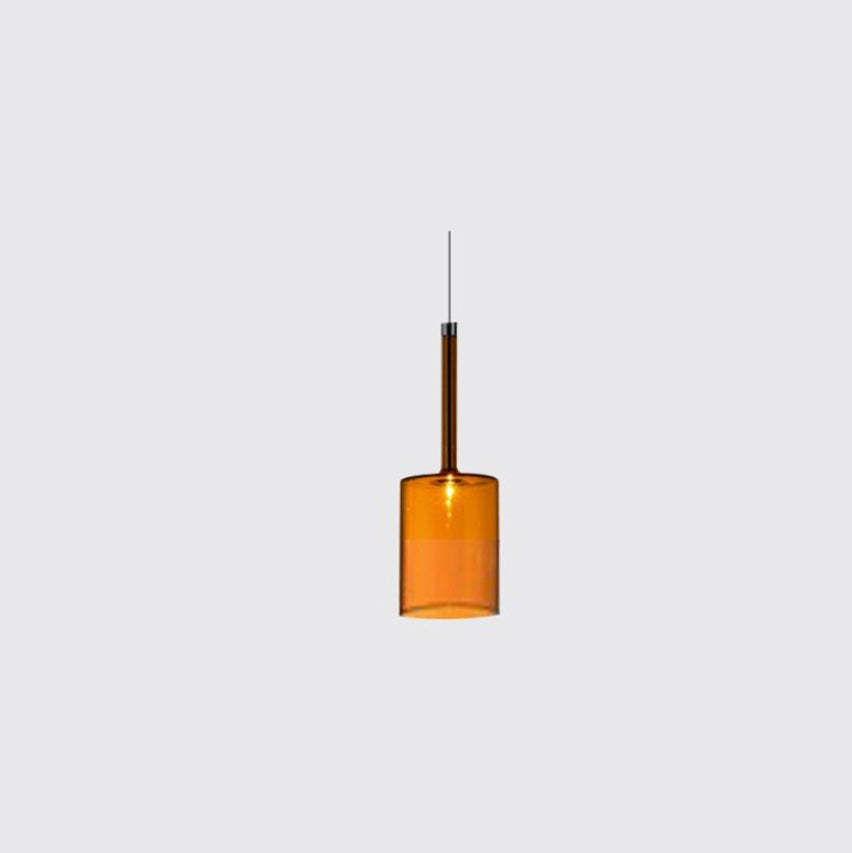 Orange glass Hailie pendant light