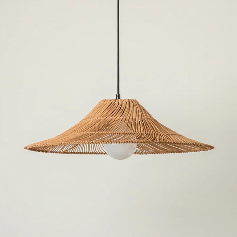 Muto Rattan Pendant Light - Natural Lighting