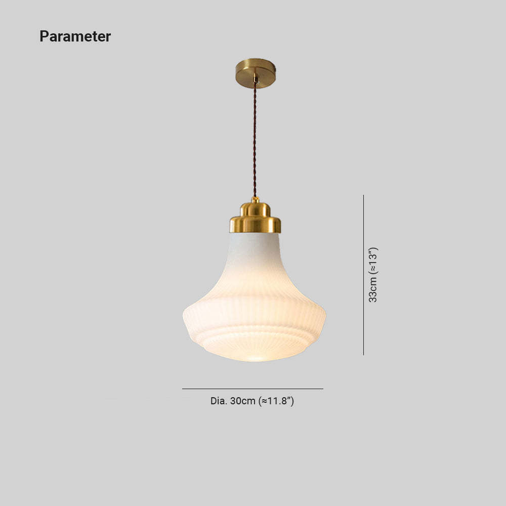 Hailie Retro Pendant Light dimensions, metal and glass