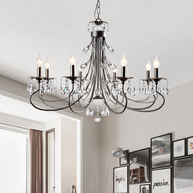 Silva Crystal Chandelier in a Modern Living Room