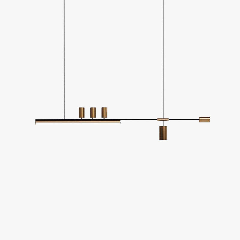 Edge Modern Minimalist Liner Metal Acrylic Pendant Light