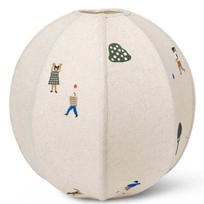 Ritta Design Globe Pendant Light with whimsical illustrations