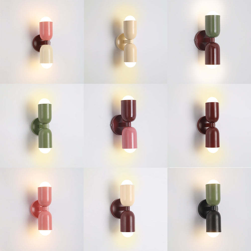Morandi wall lamps: Artistic two-tone lighting fixtures.