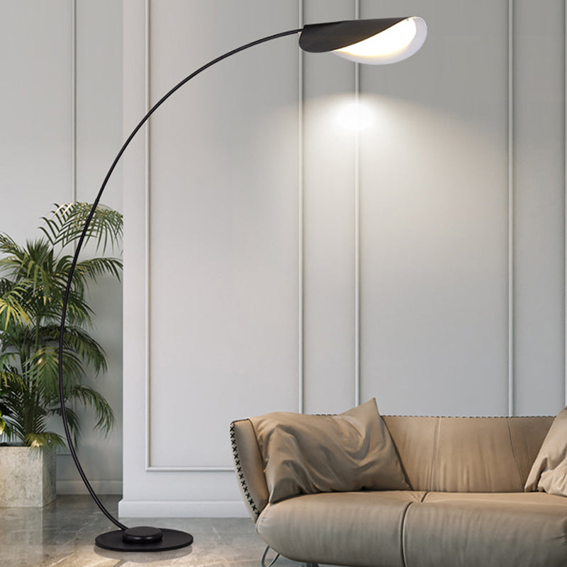 Modern arch floor lamp lighting living room by Las Sola Edge Modern Arch Metal Floor Lamp Bedroom Living Room