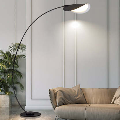Modern arch floor lamp lighting living room by Las Sola Edge Modern Arch Metal Floor Lamp Bedroom Living Room