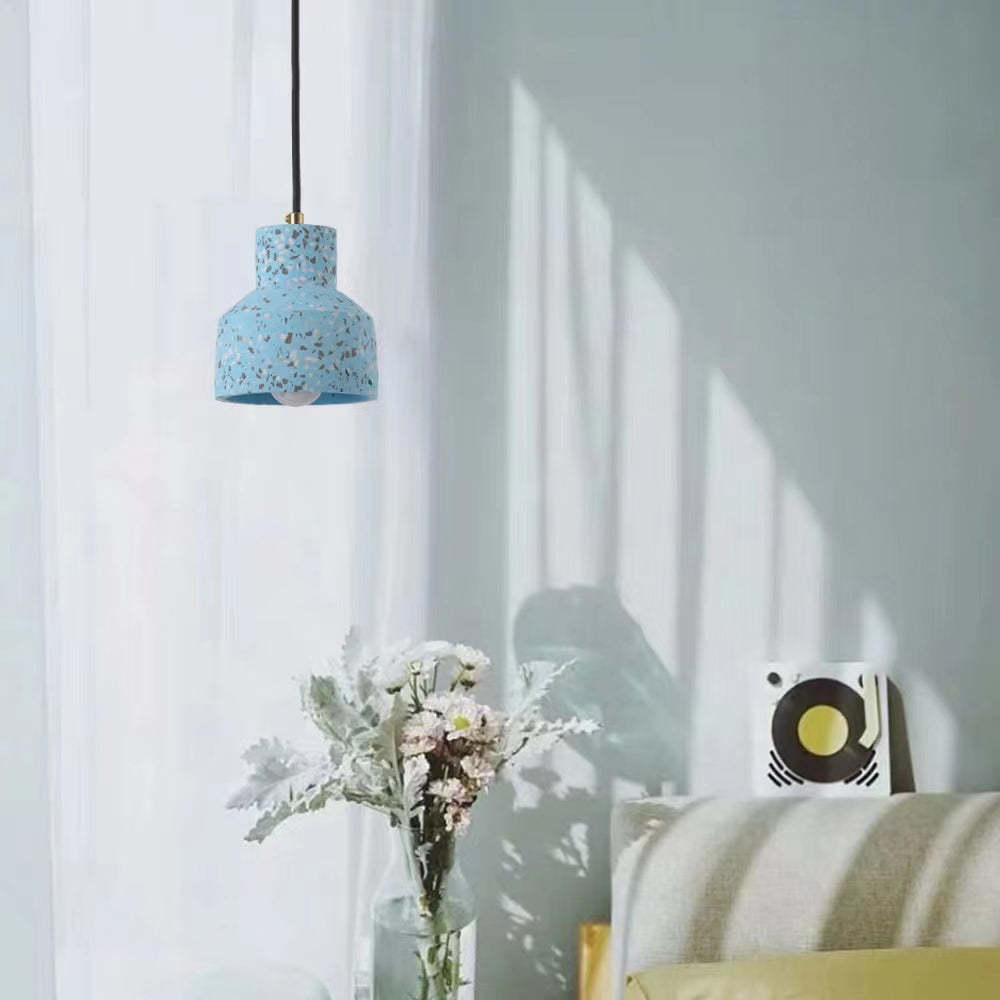 Blue Morandi Pendant Light in a bright living room