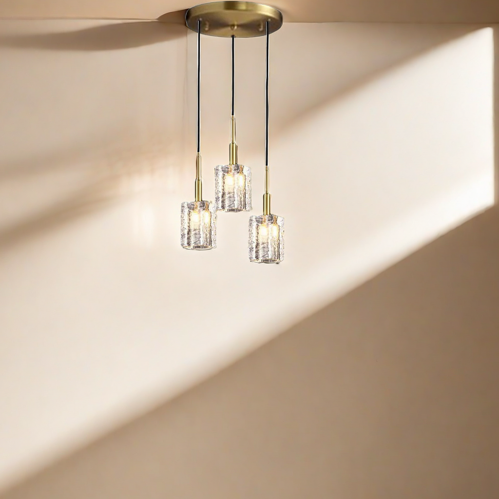 Kristy Modern Pendant Light - Crystal Kitchen Island Lighting