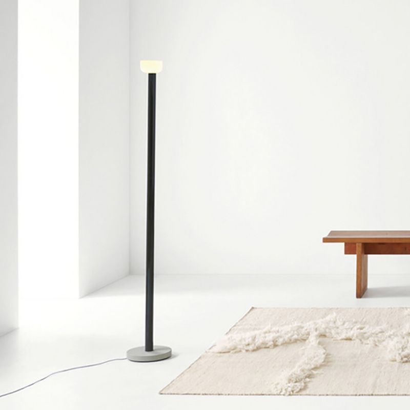 Nordic Avi Floor Lamp, minimalist metal and glass design
