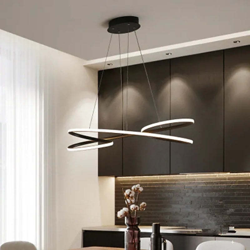 Modern LED Pendant Light in Dining Room | Louise Collection