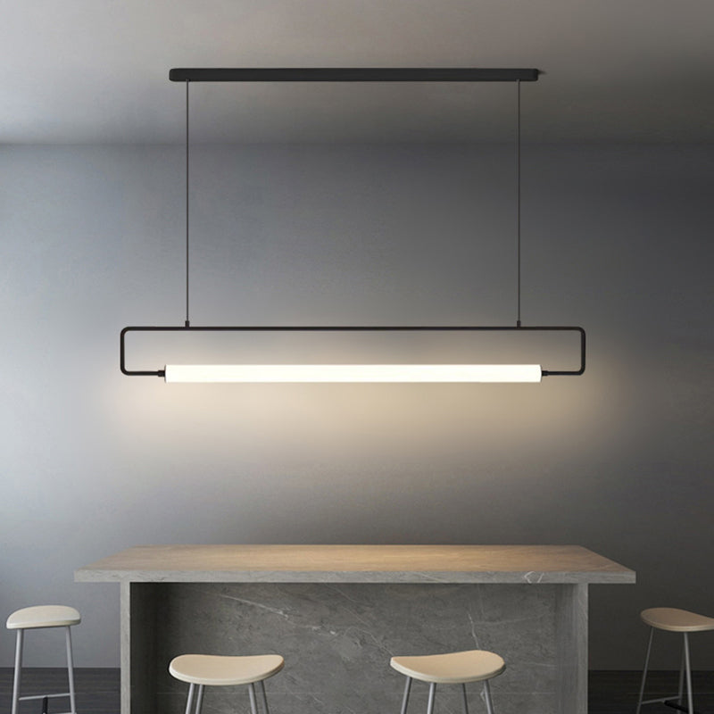 Edge Modern Minimalist rectangular Metal  Pendant Light