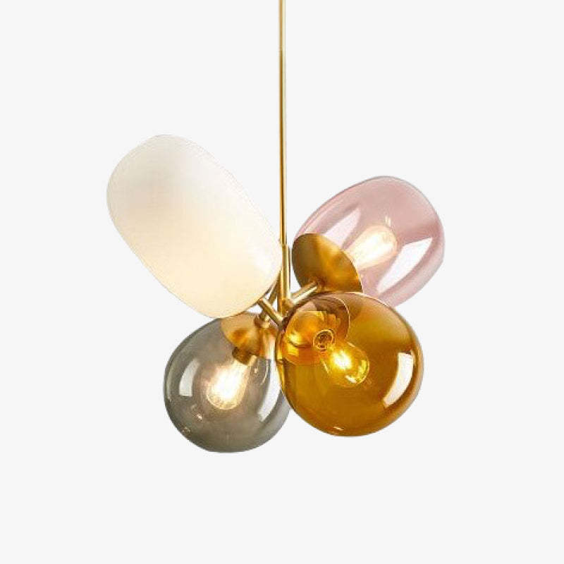 Morandi pendant light with glass bulbs.