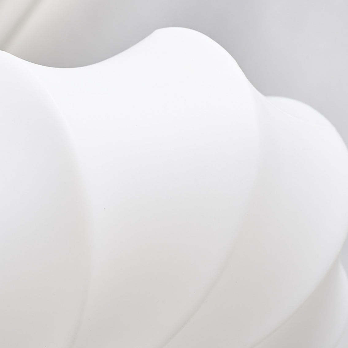Modern white cloud pendant light detail
