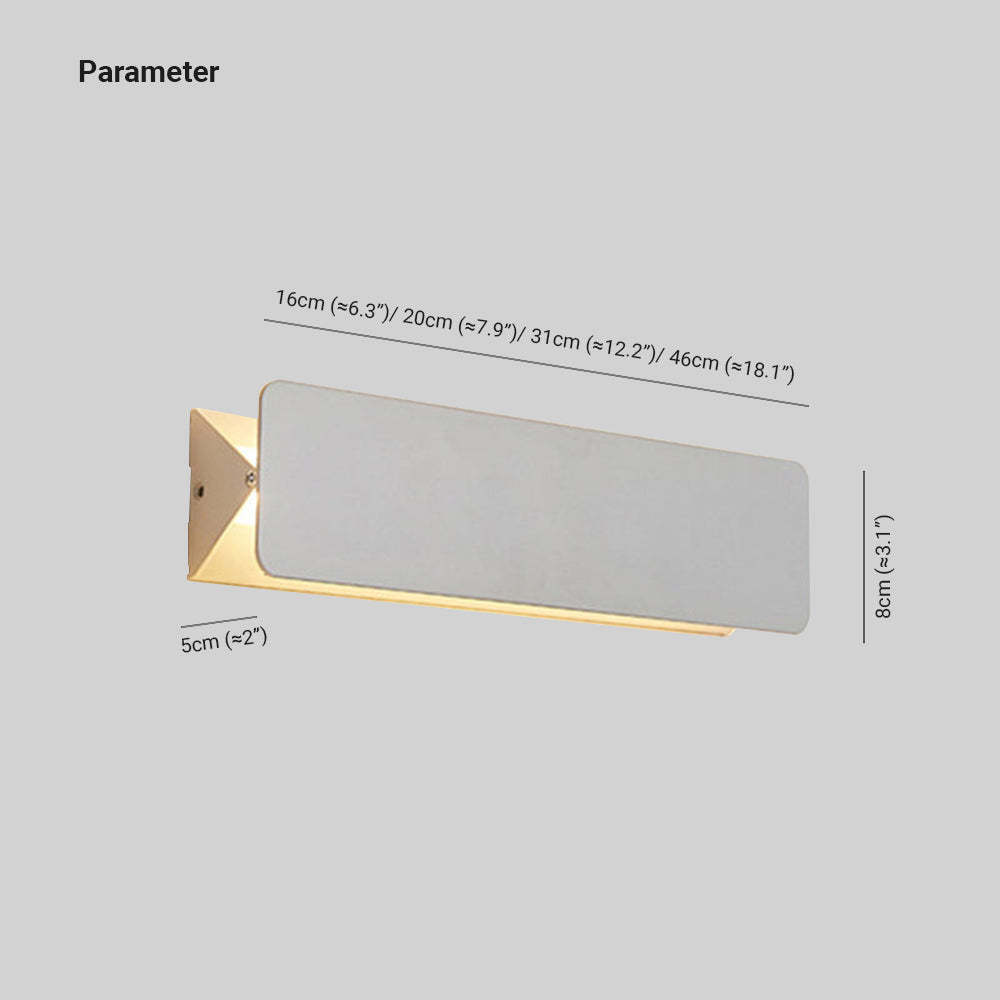 Orr LED Wall Lamp dimensions - Las Sola Lighting