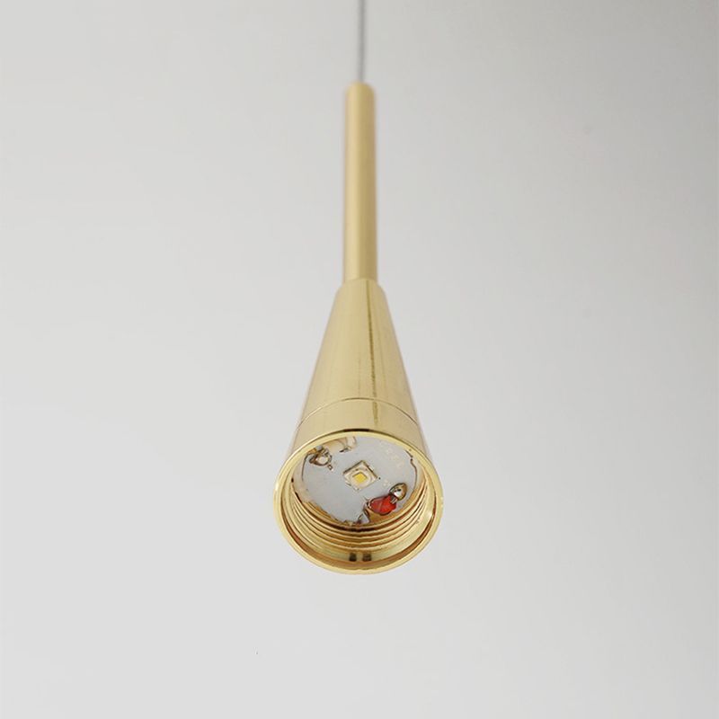 Hailie Pendant Light Gold Finish LED Close-up