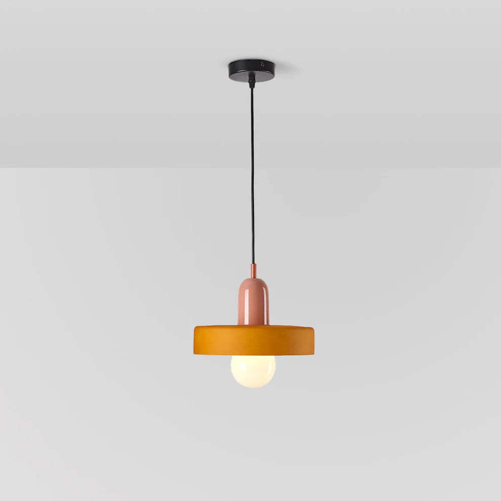 Las Sola Morandi yellow glass pendant light