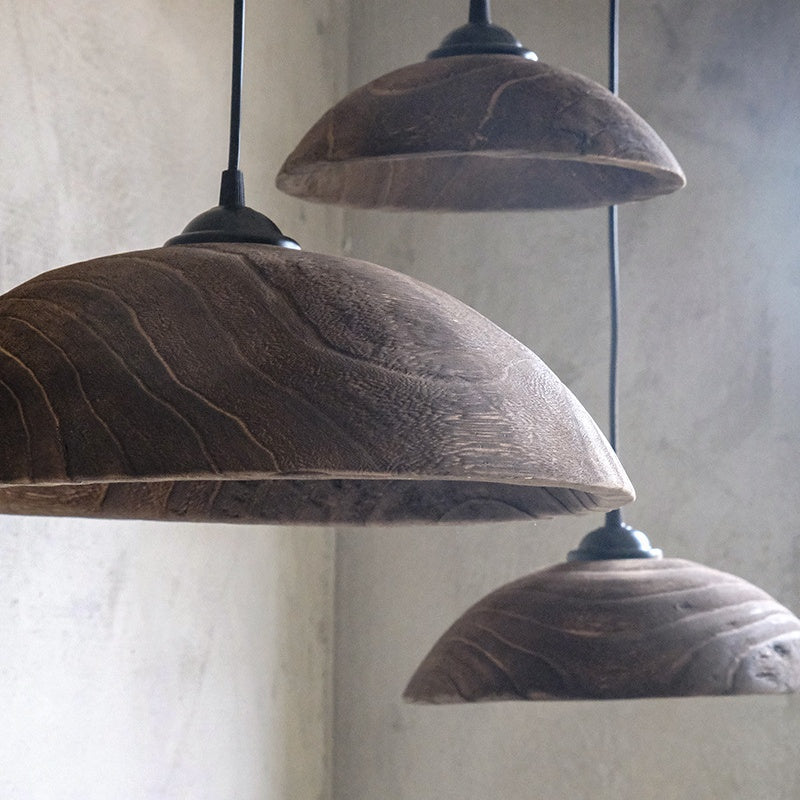 Wooden Dome Pendant Light - Alessio Modern Design
