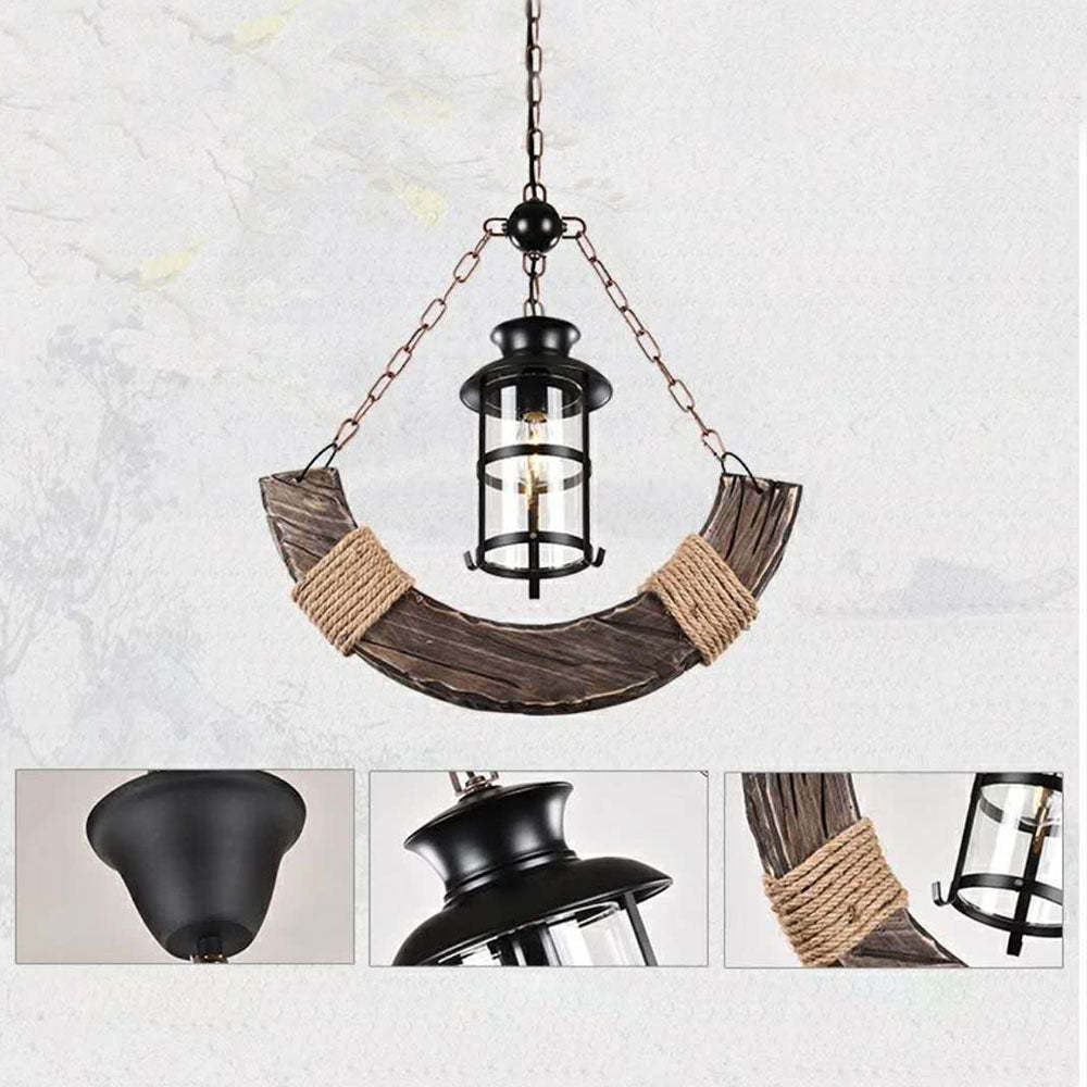 Rustic Lantern Pendant Light