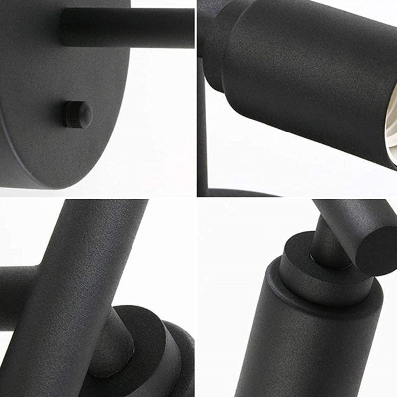 Black Alessio Vanity Light - Metal Details