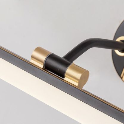 Leigh Industrial Brass Vanity Light for Bathroom