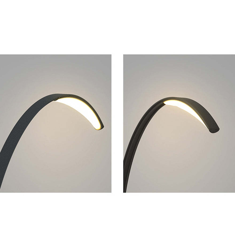 Orr Arc Ground Lamp Detail, Minimalist Outdoor Pool Lighting