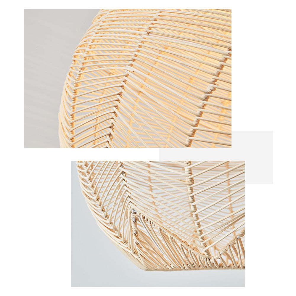 Ritta Rattan Pendant Light: Woven Detail