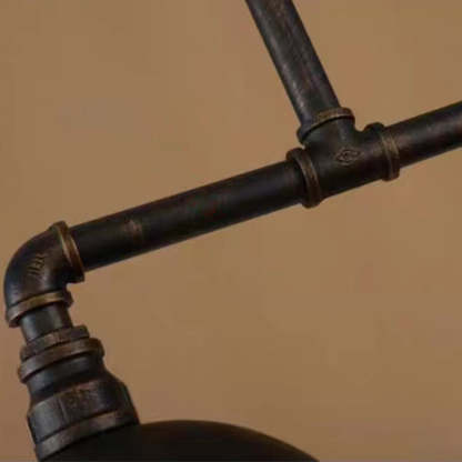 Metal pipe detail of Alessio Industrial Pendant Light