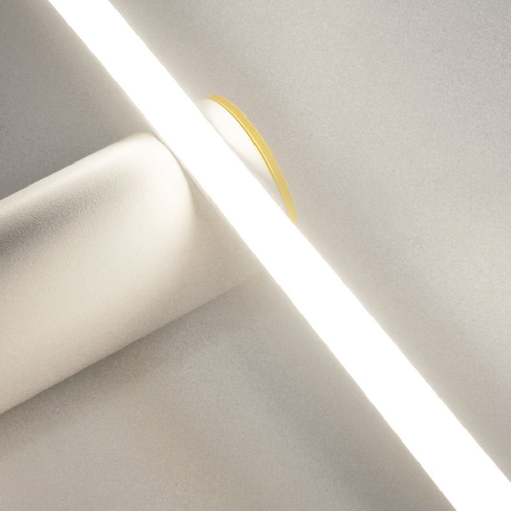 Leigh Modern Metal Wall Lamp illuminated, bathroom lighting