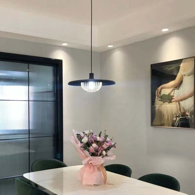 Cairns pendant light in modern dining room.