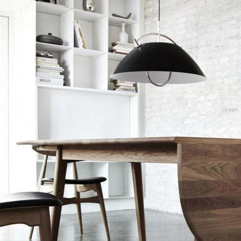 Modern dining room with Cairns Nordic pendant light