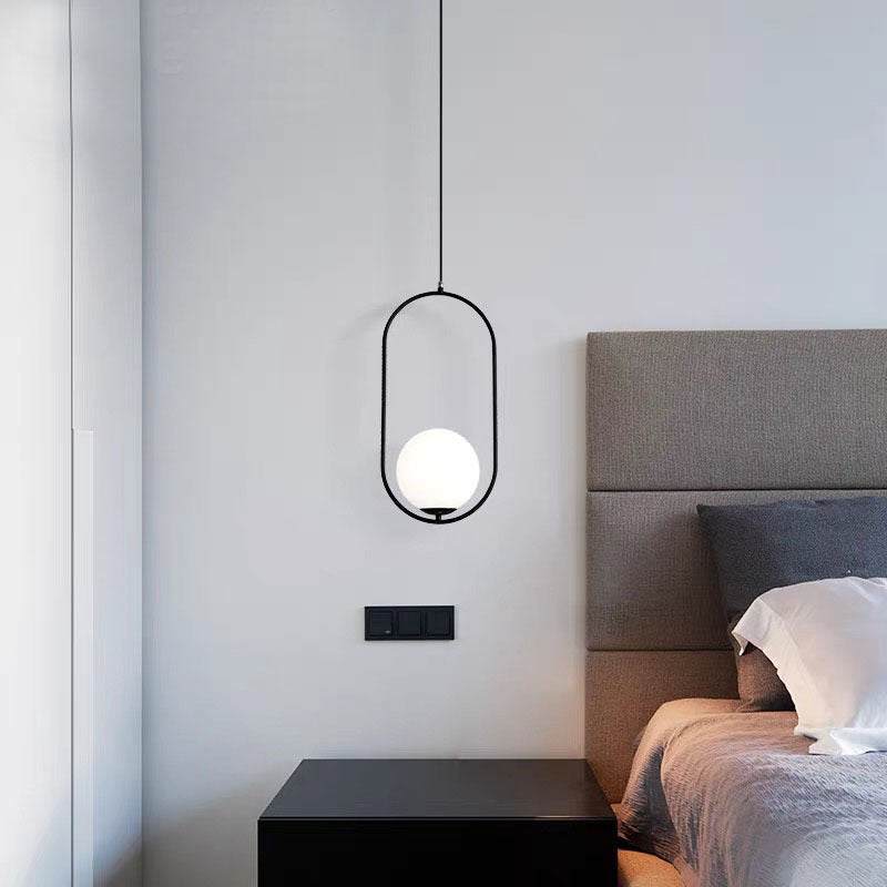 Bedroom lighting with Valentina Globe Pendant Light