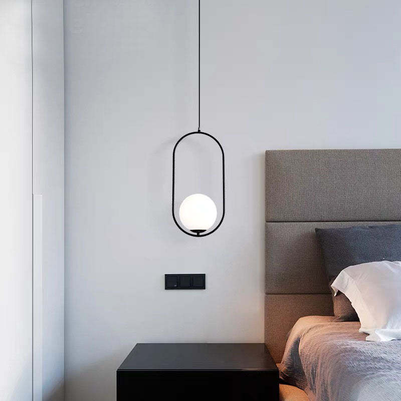 Bedroom lighting with Valentina Globe Pendant Light