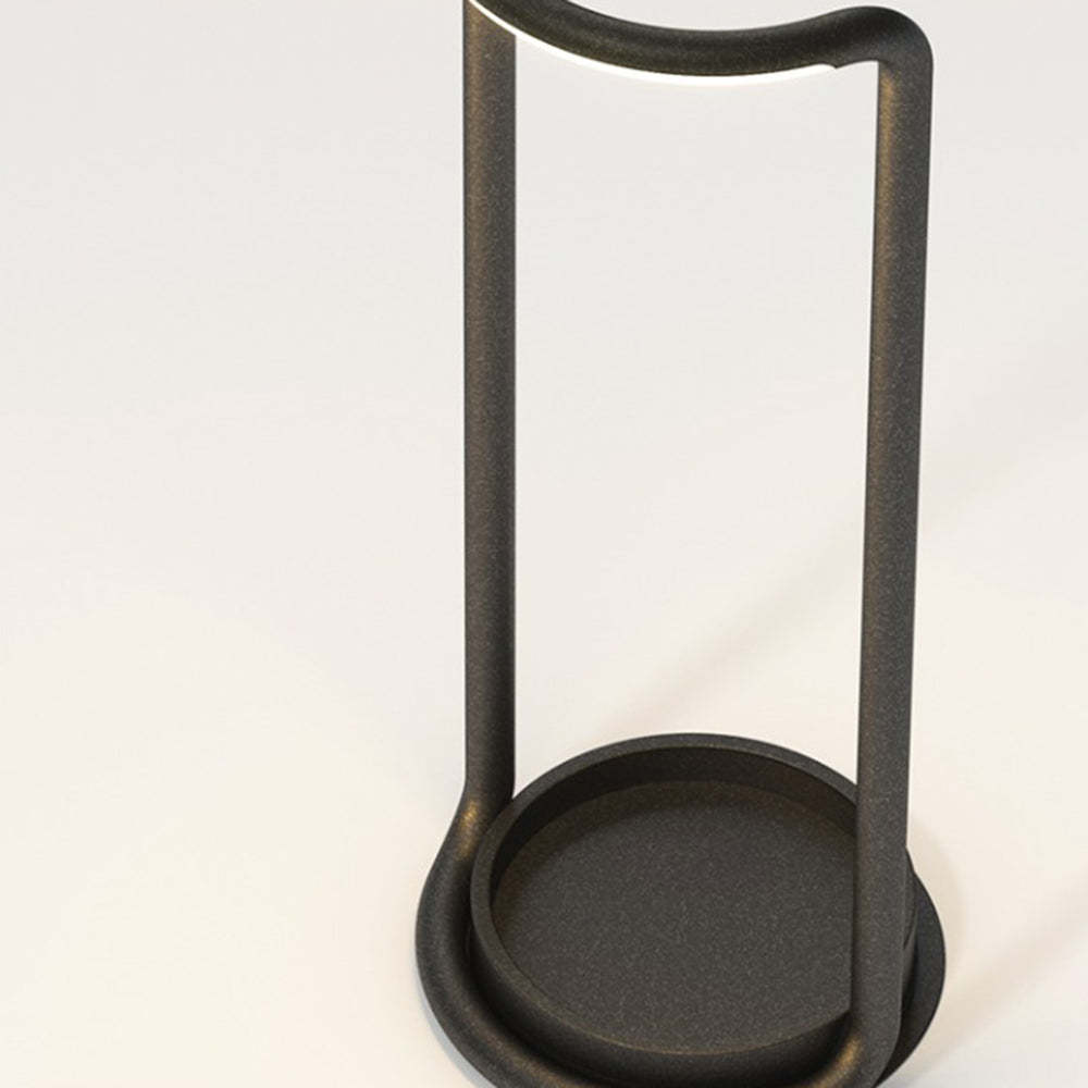 Lassola Orr LED Outdoor Floor Lamp in dark metal
