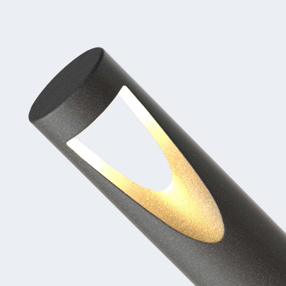 Pena Outdoor Path Light Detail - Cylindrical Hollow Design