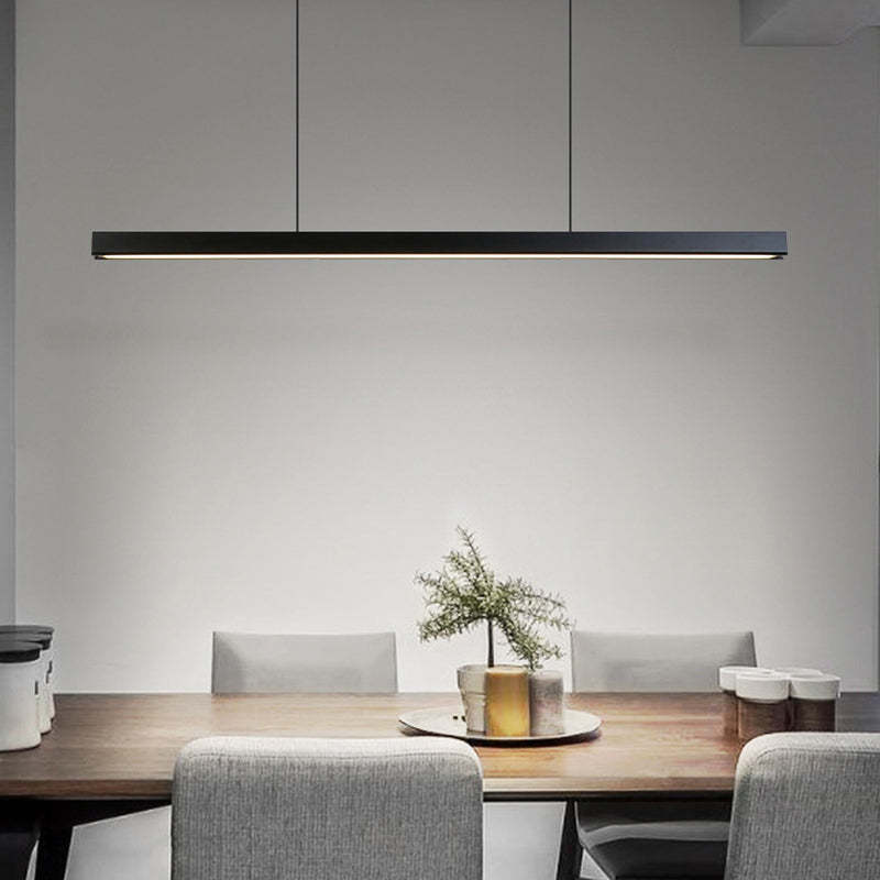 Las Sola Edge Minimalist pendant light over dining table