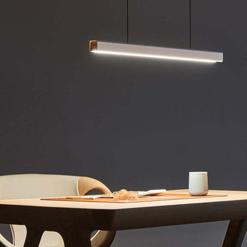 Edge Minimalist Pendant Light above dining table