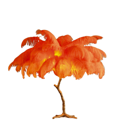 O'Moore Nordic Luxury Unique Ostrich Feather Floor Lamp/Table Lamp