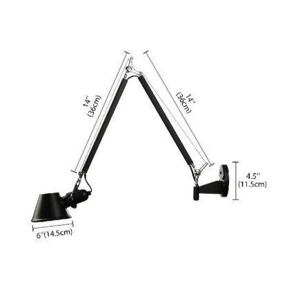 Brady Adjustable Wall Lamp Dimensions