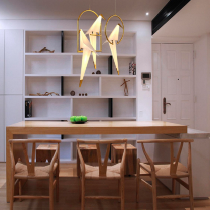 Bird pendant light, Nordic style glass lamp by Las Sola
