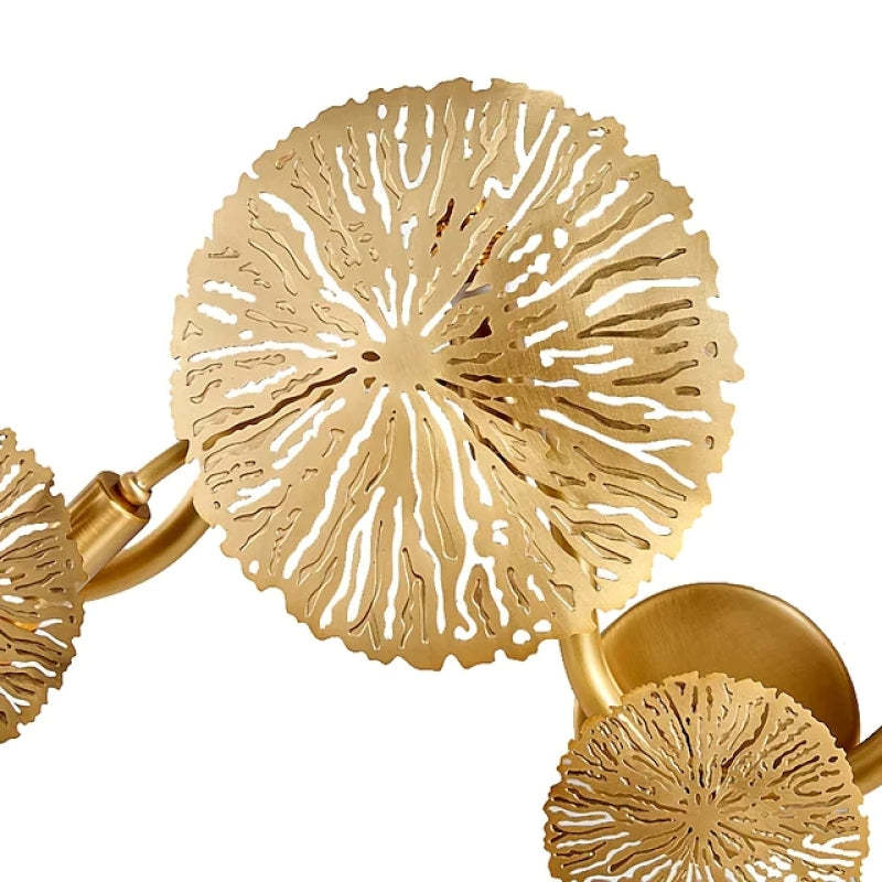 Gold Knox Lotus Leaf Wall Lamp, modern wall sconce